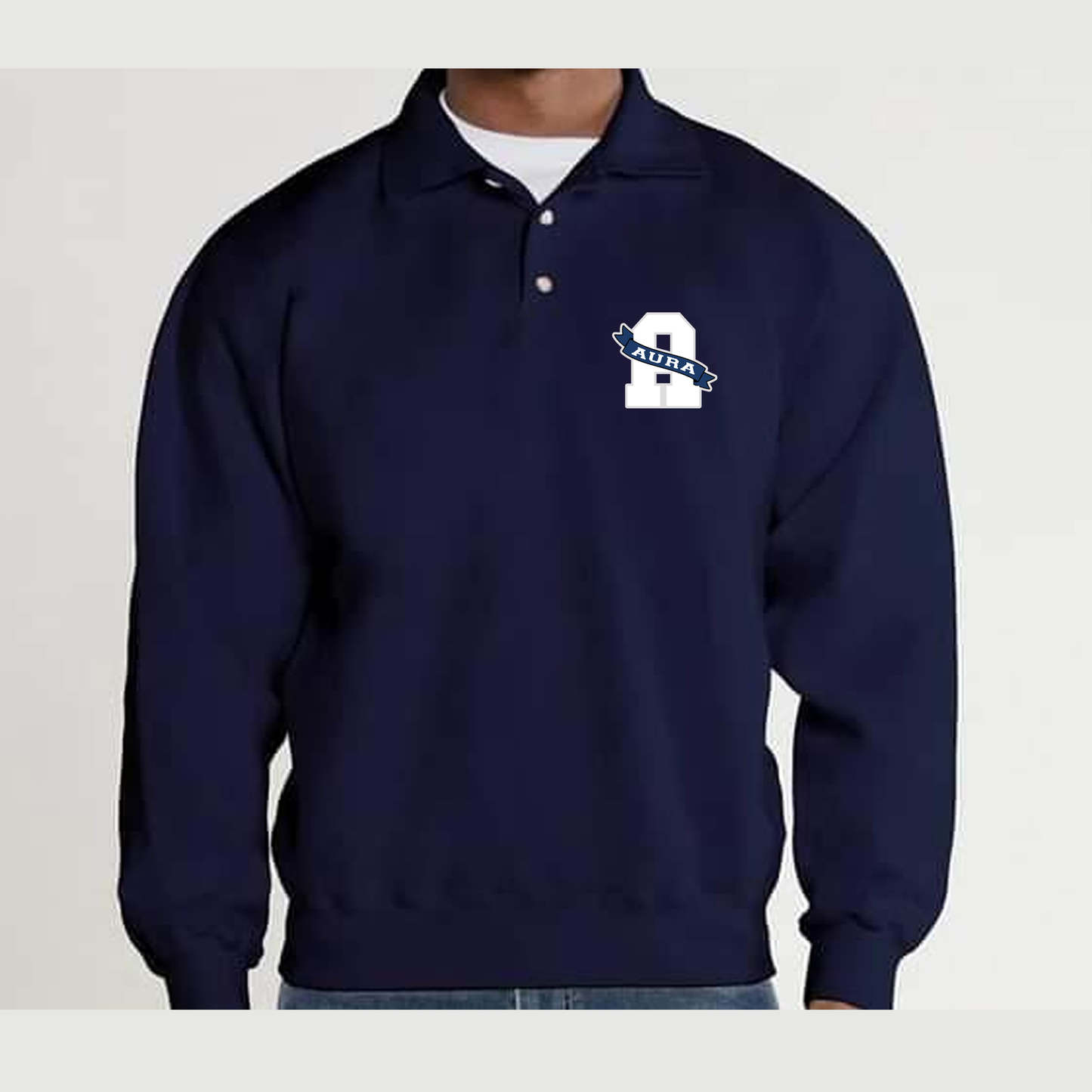 Button fleece pullover & sweatpants